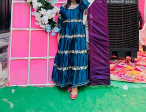 Party wear traditional kurta with dupptaa