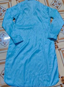 Men's Light Blue Kurta