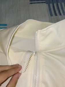 Retro Cream Track Jacket