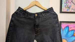Charcoal Color Women Jeans Denim