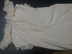 Elegant White Ruffle Dress