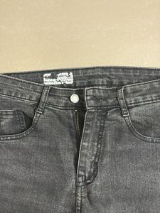 Classic Grey Straight Denim Jeans