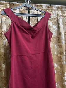 Elegant Maroon Dress