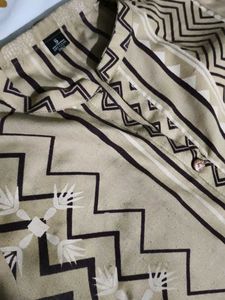 Stylish Beige Printed Kurta