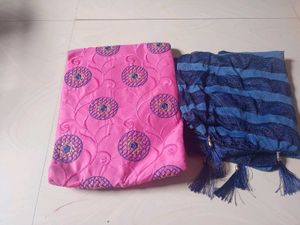 Embroidered Kurta and Dupatta Set fabric