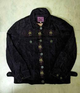Purple Embroidered Velvet Type 2 jacket