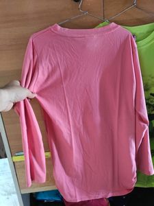 Full Sleeves Women's T-shirt Pink