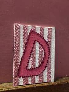 Customized BEAUTIFUL D INITIAL WALL PIECE