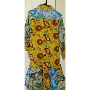 Bohemian Print Kurta Dress