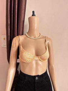 Daisy Print Bikini Top