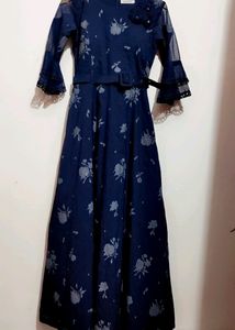 Blue Beautiful Dress For 30 Bust