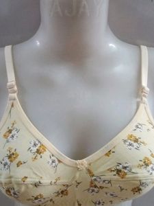 Floral Print Comfort Bra - Size 34B