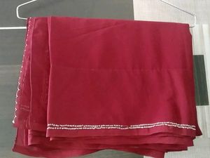 Elegant Maroon Saree