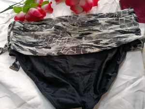 Black Swim Bottoms with Cover Up