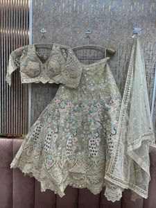 Embellished Peacock Lehenga Choli Set