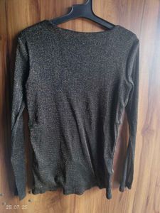 Sparkly Sequin Channel Logo Top