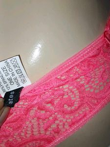 (1403)Cute Pink Lace Thong