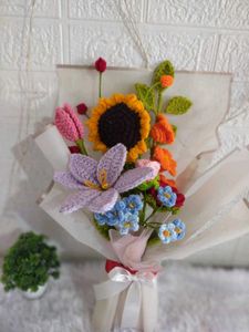 Handmade Crocheted Flower Bouquet