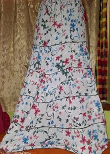 Boho Floral Tiered Maxi Skirt