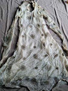 Embellished Cream Kurta
