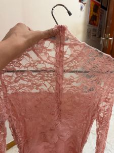 SHEIN Lace Bodycon Mini Dress