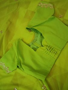 cut border green 💚 saare 🤩