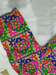 Vibrant Embroidered Ethnic Blouse