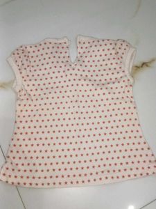Cute Whale &amp; Star Print Top for Girls