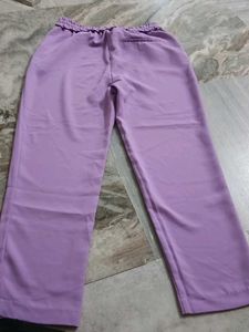 Lavender Elastic Waist Pants