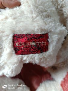 Pink &amp; White fox fur coat branded and OG