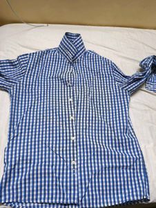 Blue Checked Casual Shirt