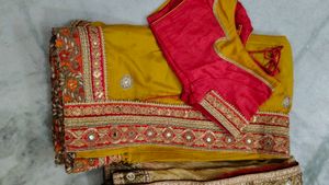 Embroidered Saree with Blouse