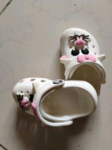 Cute White Cat Crocs for Kids - Original