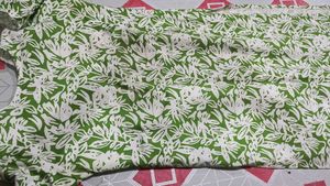 Green Floral Print Kurta