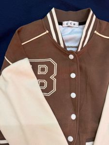 Brown Varsity Letterman Jacket