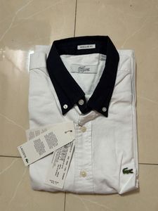 Lacoste White Button-Down Shirt