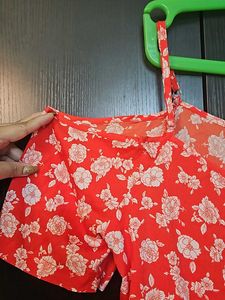 Orangish Red Top