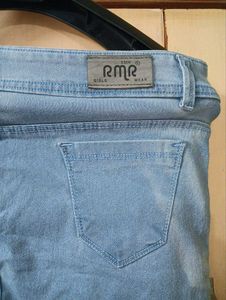 RMR Women's Icy Blue Skinny Fit Jeans | Waist 32