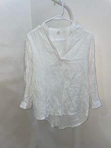 White Long Sleeve Top