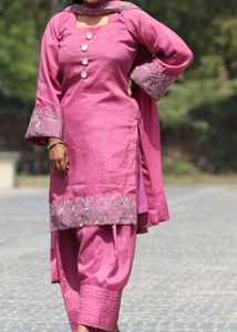 Beautiful Pink Suit &Farshi Salwar with Dupatta
