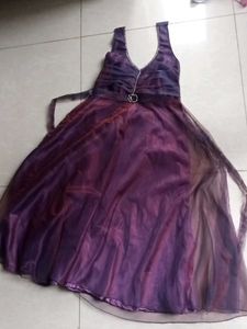 Elegant Purple Ethnic Gown