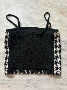 Houndstooth Crop Top
