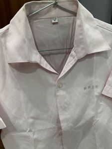 women's Pink Short Sleeve Shirt