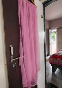 Elegant Pink Tulle Dupatta