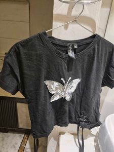 Crop Top Black Color