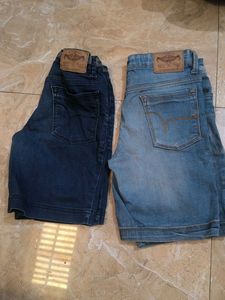 Men's Blue Denim Shorts