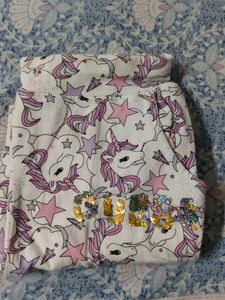 Girls Unicorn Print Pants