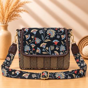 Jute Print Crossbody Bag