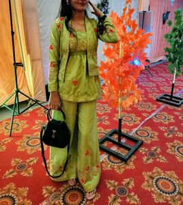 Beautiful Ethnic Kurta  jacket Set with Plazo