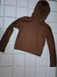 Brown Ribbed Lounge Set